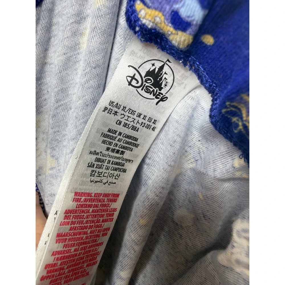 Disney Mickey Minnie Mouse Hanukkah Pajama Set XL Blue Menorah Dreidel Holiday